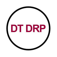 Wunder-Bar 'Dt DrP' Button Cap - Round White with Burgundy Lettering