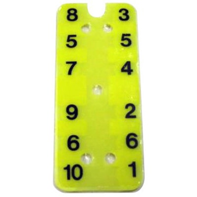 Wunder-Bar Bargun Button Plate, 10 Button, Locking Hat Plug - PH10-116