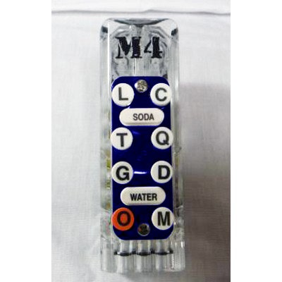 Wunder-Bar Bargun Handle, 10 Button, M4, Blue - M4H-10B-COMP-DB