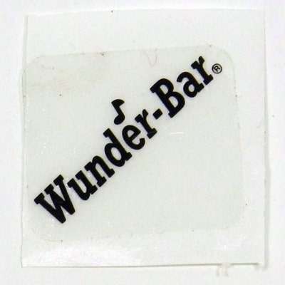 Wunder-Bar 'Wunder-Bar' Brand Identity Label - Clear & Black