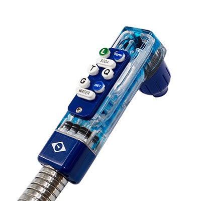 Taprite Rattler II Bargun, 8 Button, 48" Hose, Blue | 956C-0860-3M027
