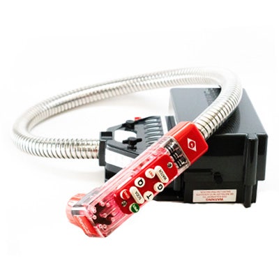 Taprite Rattler II Bargun, 8 Button, 30" Hose, Red | 954C-0860-1M007