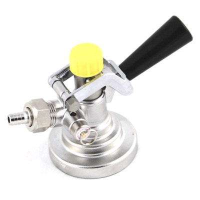 Keg Coupler Type G DSI Bass Probe Black Handle