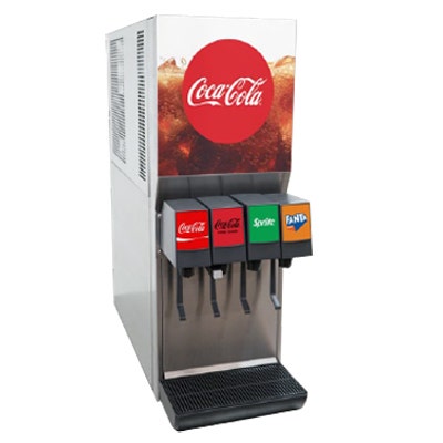 Lancer CED 400 Counter-Electric Soda Dispenser - 4-Valve 1/3 HP 115V Post-Mix Fountain