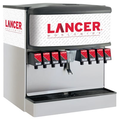Lancer IBD30N Dispenser Nugget Ice, 8 Valve