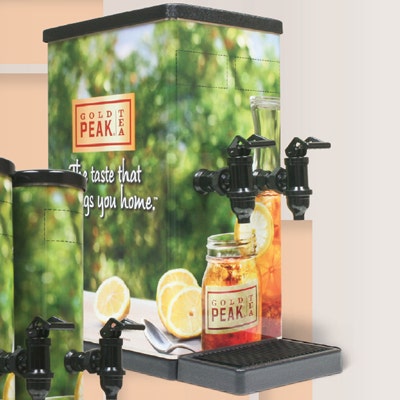 Taprite Square Gold Peak Tea Dispenser