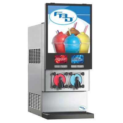 FBD 772 Frozen Beverage Dispenser Red Finish 2-Flavor Water-Cooled | 772-631-1001