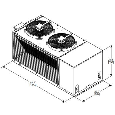FBD Dual Remote Condenser 230V 6 Lb Receiver | 12-3003-0027 - 12-3003-0027