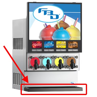 FBD 774 Rectangular Plastic Drip Tray - 19-2386-0007