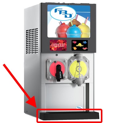 FBD 372 Drip Tray Black Plastic - 19-2386-0005