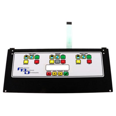 FBD 563 Keypad Acrylic Assembly with Hinges - 12-2902-0003