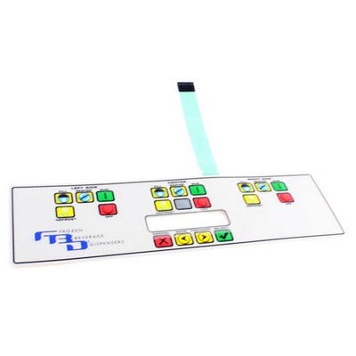 FBD 3 Barrel LCD Keypad Membrane - 16-2016-0001