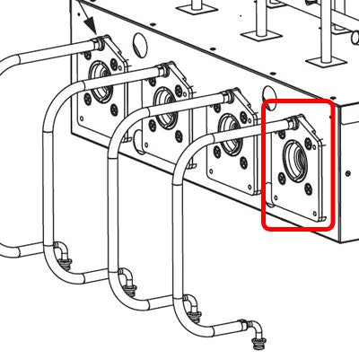 FBD Motor Plate Assembly Welded Barrels - 12-3155-0001