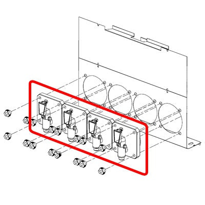 FBD Acrylic Face Plate ADA DDV Assembly - 12-0251-0003
