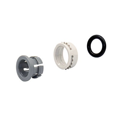 John Guest Plastic Half Cartridge 3/8" Tube OD Gray Acetal Body