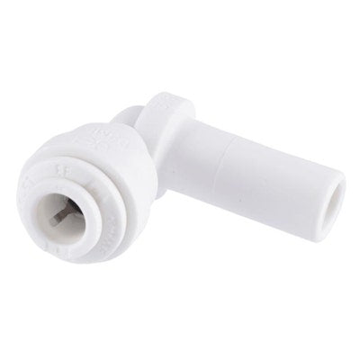 John Guest Polypropylene Plug In Elbow 1/4" Stem OD x 1/4" Tube OD