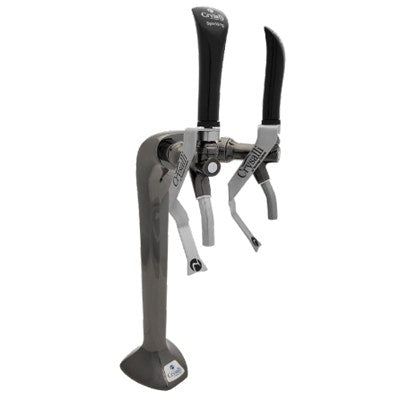 Crysalli Tower 2 Black Lever Faucet