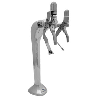 Crysalli Tower 2 Self-Closing Faucet with Sanitary Lever