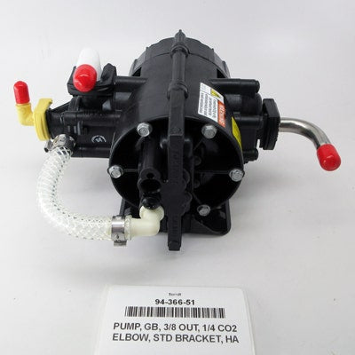 Pump General Beverage High Altitude 3/8" Out 1/4" CO2 Elbow - 94-366-51