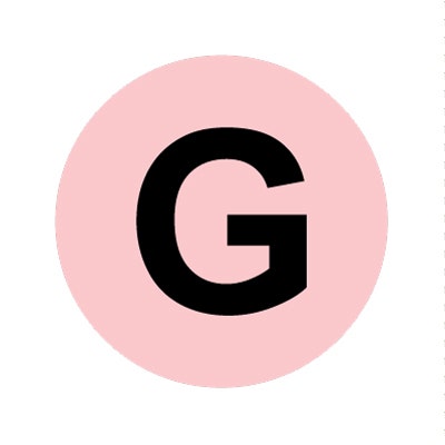 Wunder-Bar 'G' Button Cap - Round Pink with Black Lettering