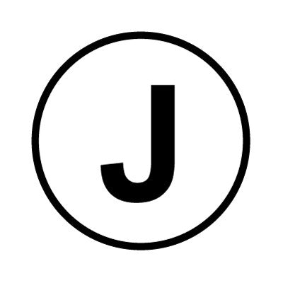Bargun Button Cap Round, J, White Cap Black Letter