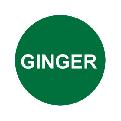 Bargun Button Cap Round, Ginger, Green Cap White Letter