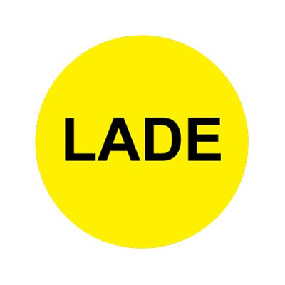 Bargun Button Cap Round, Lade, Yellow Cap Black Letter