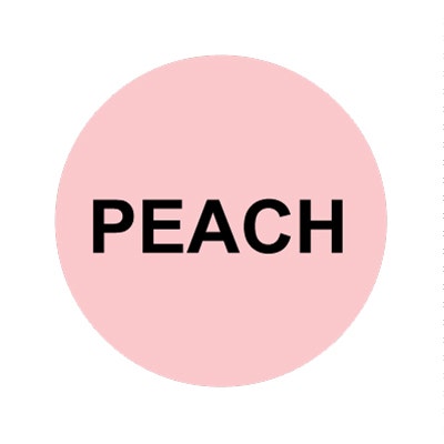 Bargun Button Cap Round, Peach, Pink Cap Black Letter