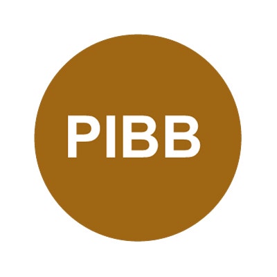 Bargun Button Cap Round, Pibb, Brown Cap White Letter