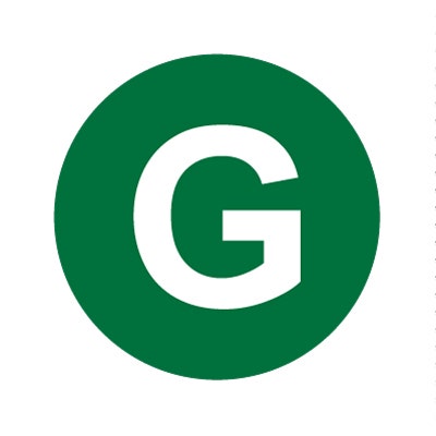 Bargun Button Cap, Round, G, Green Cap, White Letter - PH10-74-008