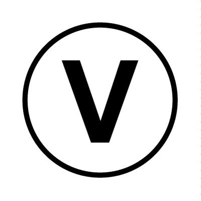 Bargun Button Cap, Round, V, White Cap, Black Letter - PH10-74-036