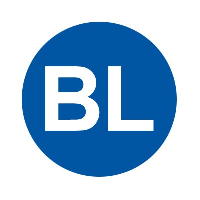 Bargun Button Cap, Round, BL, Blue Cap, White Letter - PH10-74-181