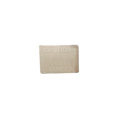 Wunder-Bar Bargun Caution: Overtightening Label - PH10-55