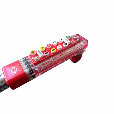 Taprite Rattler II Bargun, 14 Button, 30" Hose, Red | 954C-1466-1F005