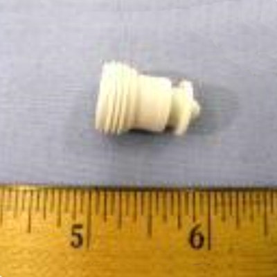 Lancer Plug Adjustable Flow Control White No O-Ring