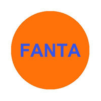 Wunder-Bar 'Fanta' Button Cap - Round Orange with Blue Lettering