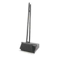 Carlisle 36141503 Lobby Pan 30 Inch with Broom Set Vinyl Coated Steel Black
