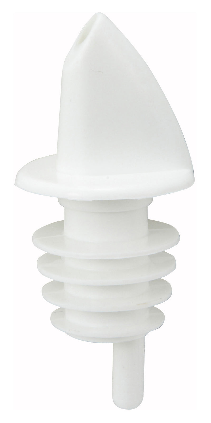 Winco PPR-2W Liquor Pourer Plastic Free Flow White - 12 Packs