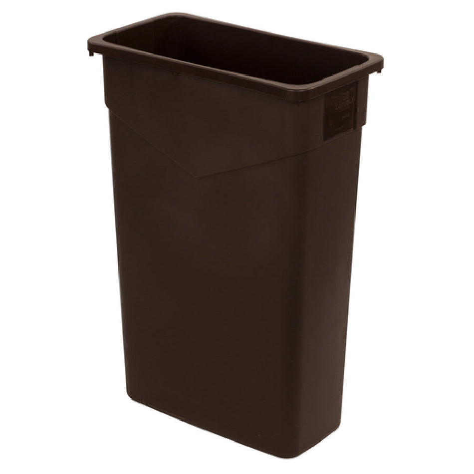 Carlisle 34202369 20 Inch Rectangular Trash Receptacle Heavy-duty Brown