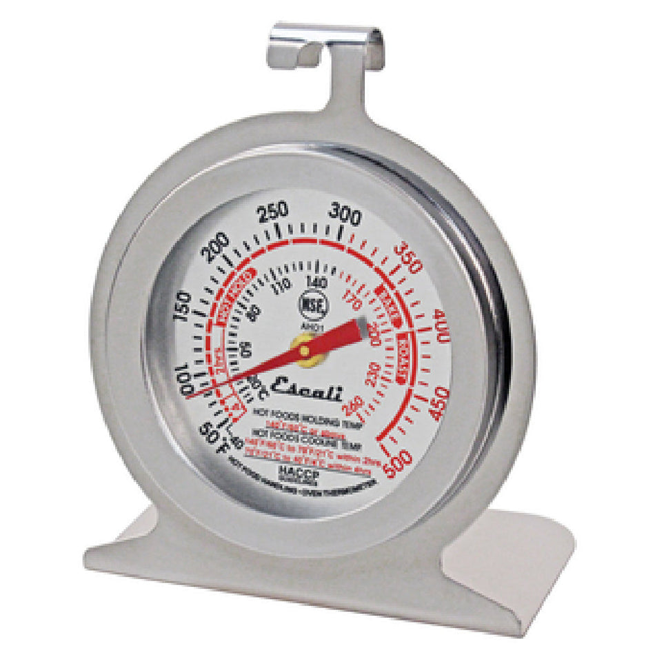 Carlisle THDLOV Oven Thermometer 2-1/2 Inch Dial Stainless Steel with HACCP Reminder