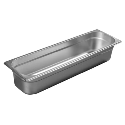 Carlisle 60700HL4 1/2 Long 6 Quarts Stainless Steel Steam Table Pan with Anti-Jam