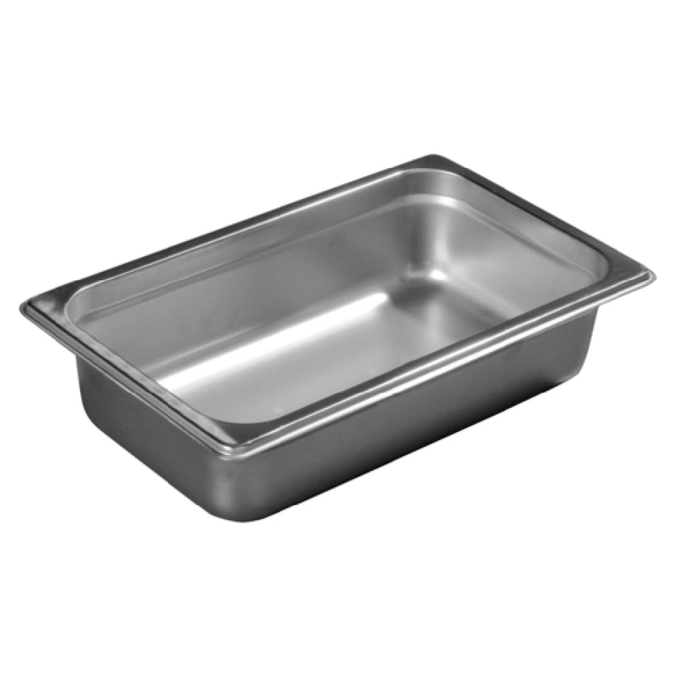Carlisle 607142 1/4 Size 2 Quart Steam Table Pan 24 Gauge Stainless Steel with Reinforced Corners