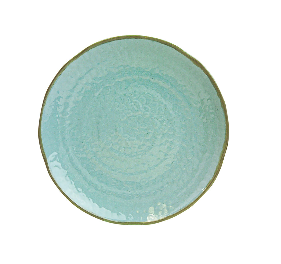 12 Pack 9-3/8" Diameter x 1-3/8" Height, Lotus Shape Plate, Seaside Dinnerware, Melamine, BPA Free, Dishwasher Safe, Break-Resistant, Shatter-Resistant, No Microwave, No Oven, NSF