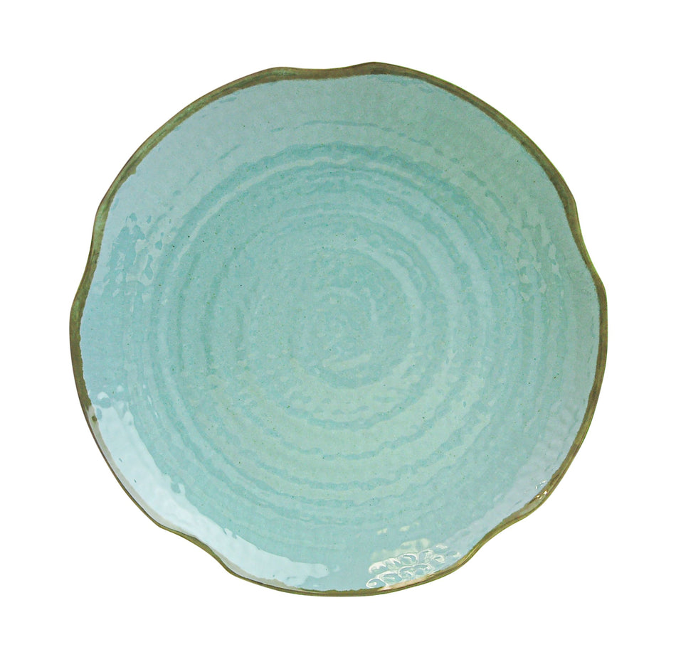 12 Pack 12" Diameter x 1-5/8" Height, Lotus Shape Plate, Seaside Dinnerware, Melamine, BPA Free, Dishwasher Safe, Break-Resistant, Shatter-Resistant, No Microwave, No Oven, NSF