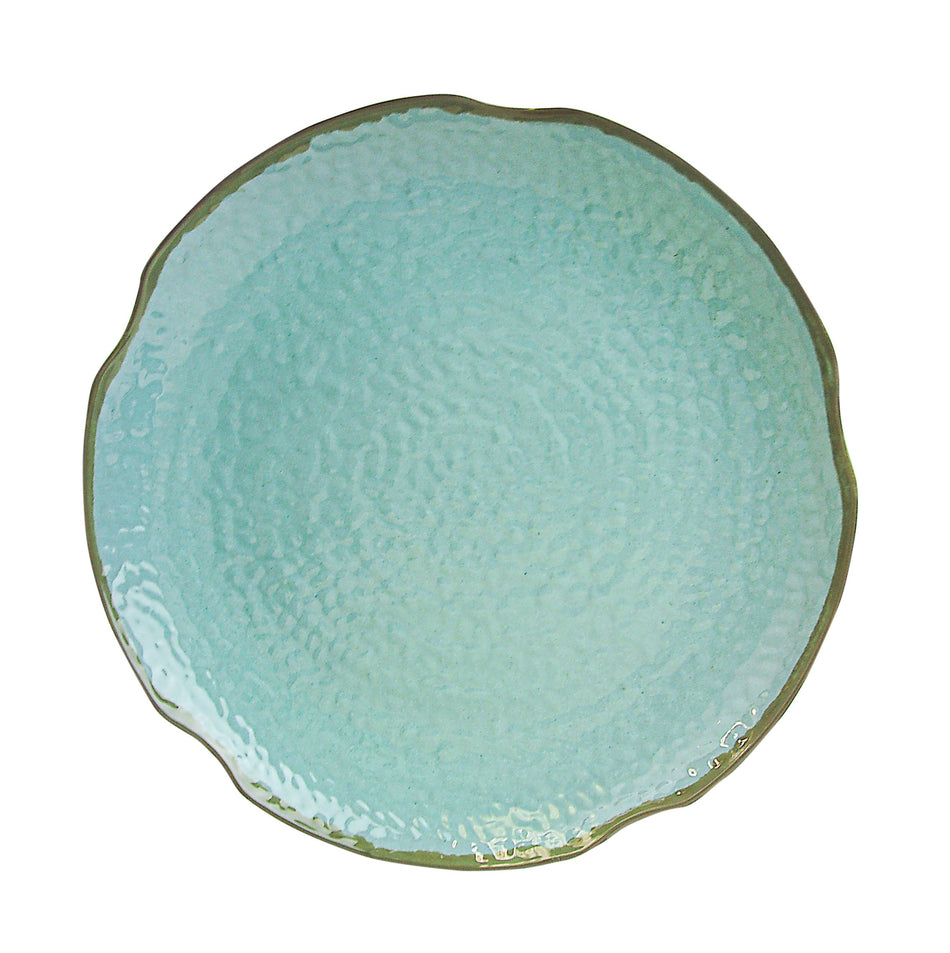 12 Pack 14" Diameter x 1-3/4" Height, Lotus Shape Plate, Seaside Dinnerware, Melamine, BPA Free, Dishwasher Safe, Break-Resistant, Shatter-Resistant, No Microwave, No Oven, NSF
