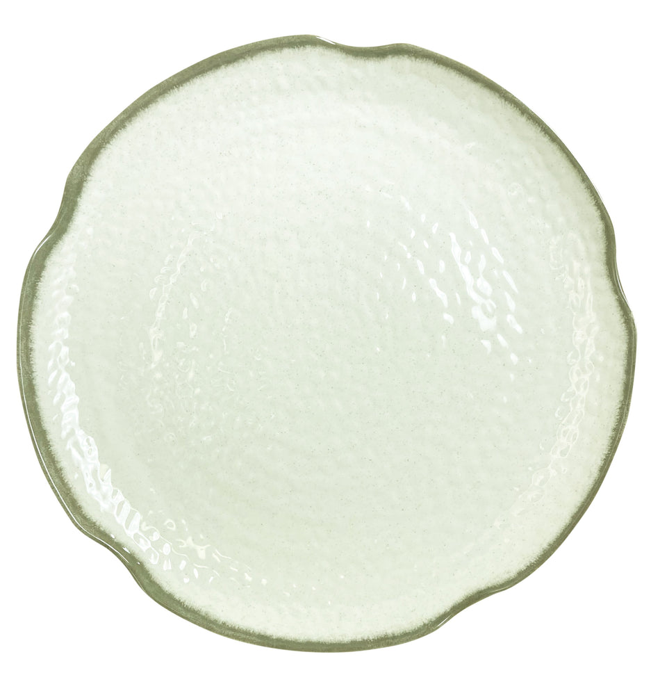 12 Pack 14" Diameter x 1-3/4" Height, Lotus Shape Plate, Victoria Dinnerware, Melamine, BPA Free, Dishwasher Safe, Break-Resistant, Shatter-Resistant, No Microwave, No Oven, NSF