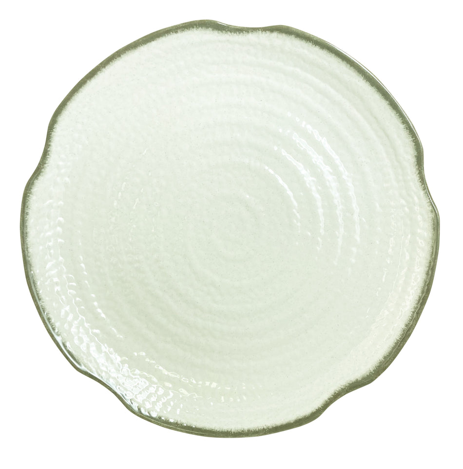 12 Pack 16" Diameter x 1-7/8" Height, Lotus Shape Plate, Victoria Dinnerware, Melamine, BPA Free, Dishwasher Safe, Break-Resistant, Shatter-Resistant, No Microwave, No Oven, NSF