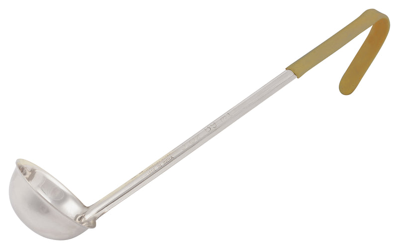 Winco LDCN-3 3 Oz. Ladle One-piece Tan Stainless Steel with Ergonomic Handle