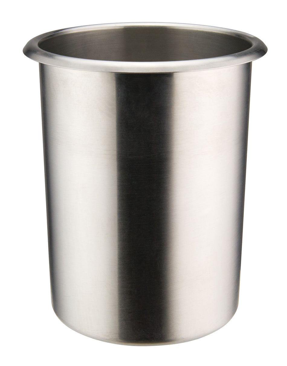 Winco BAMN-2 2 Quart Bain Marie Pot Round Stainless Steel Satin Finish