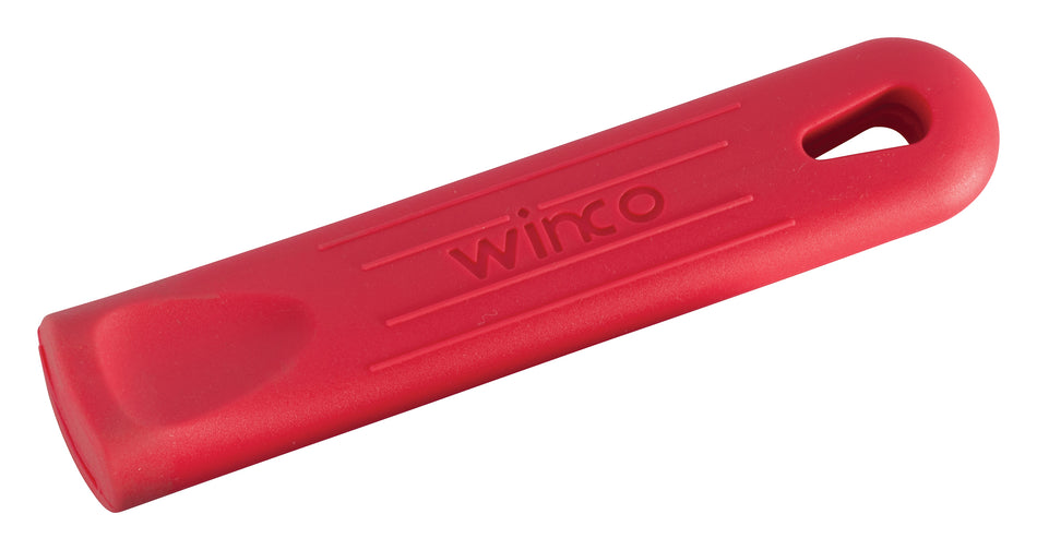 Winco AFP-3HR Pot and Pan Handle Grip Red Silicone Removable Sleeve